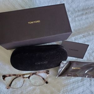 Tom Ford Pink Tortoise Rose Gold Glasses